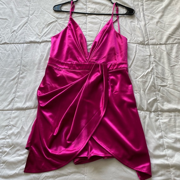 Fashion Nova Pants - Brand New Fuschia Romper from Fashion Nova